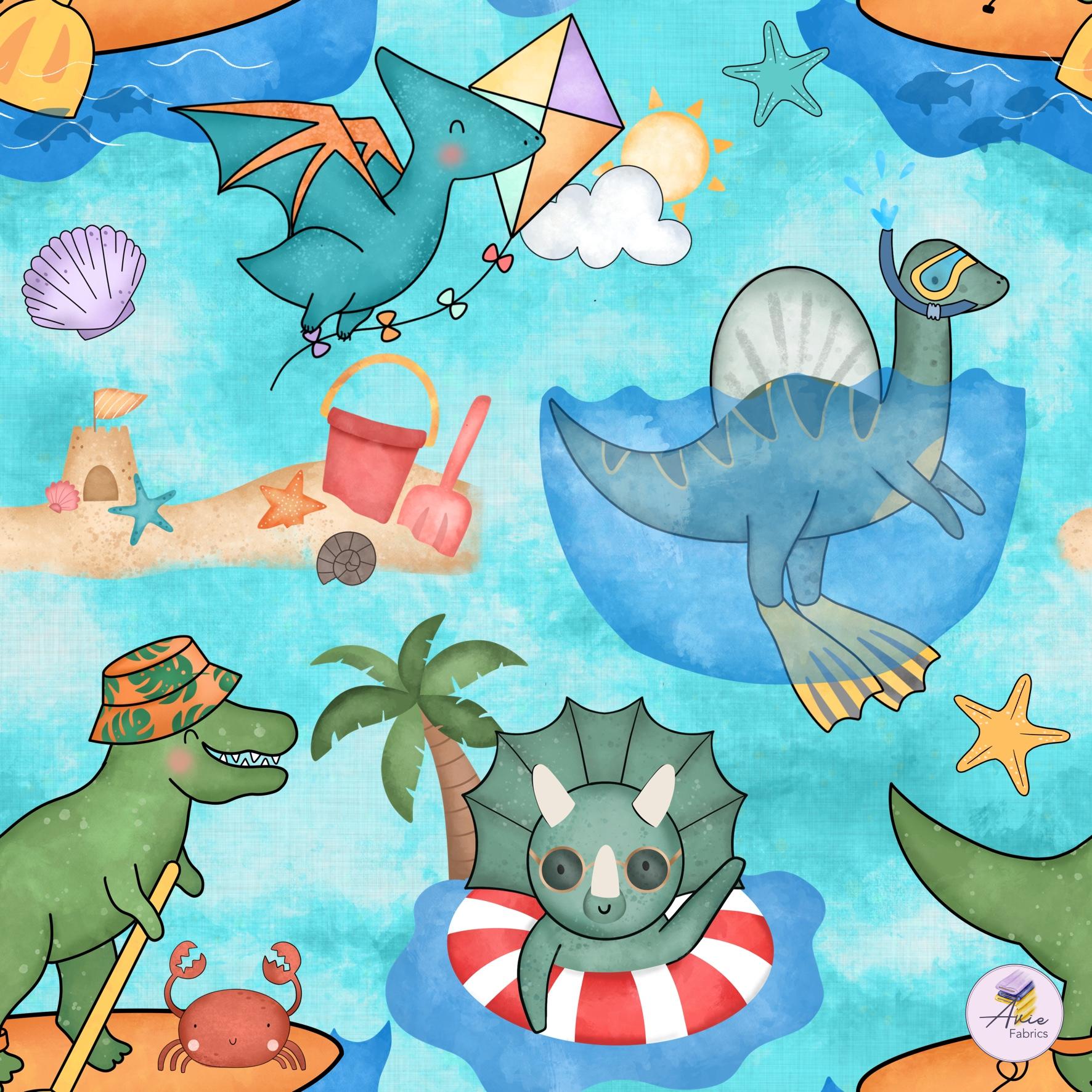 Preorder Dino Beach Avie Fabrics preorder-dino-beach-avie-fabrics