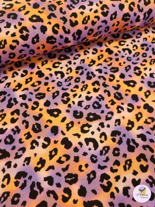 Purple / Orange Leopard Jersey