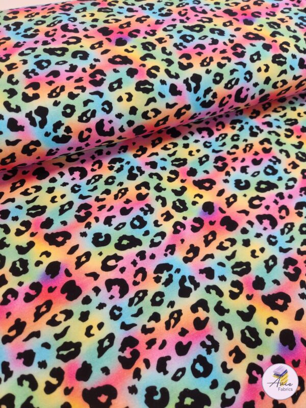 Pink/blue/multi  Leopard Jersey