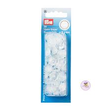 12.4mm Plastic Transparent Snaps Shiney