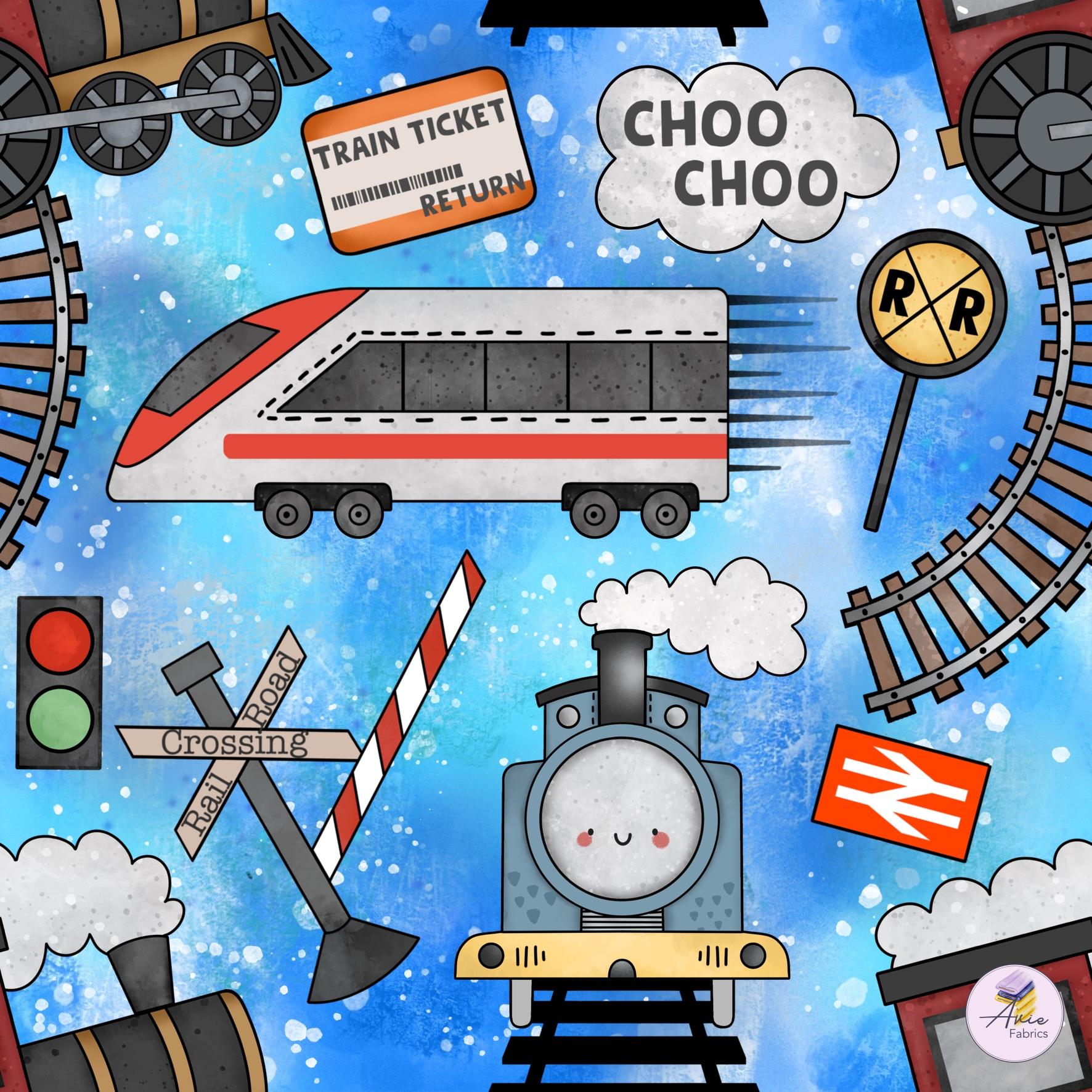 Preorder Blue Train Avie Fabrics preorder-blue-train-avie-fabrics