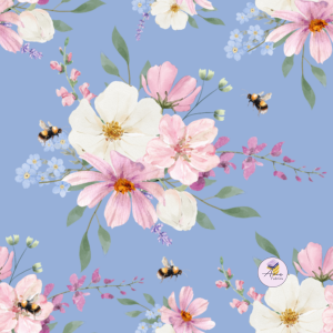 Preorder Blue Floral Bee