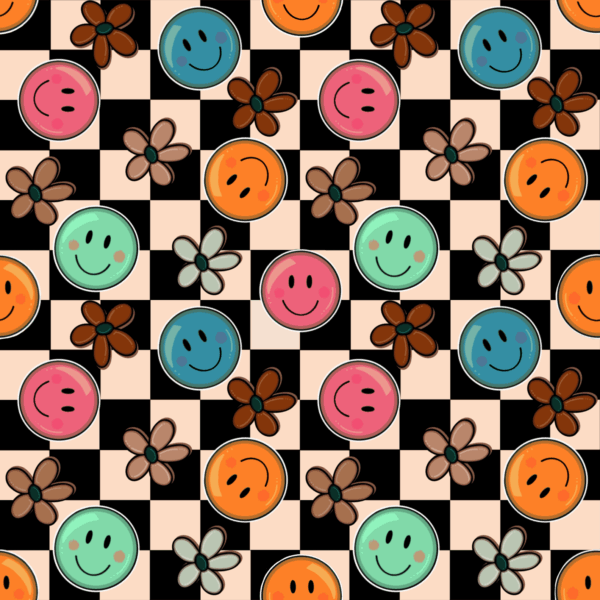 Floral Checkers
