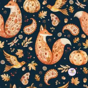 Floral Foxes