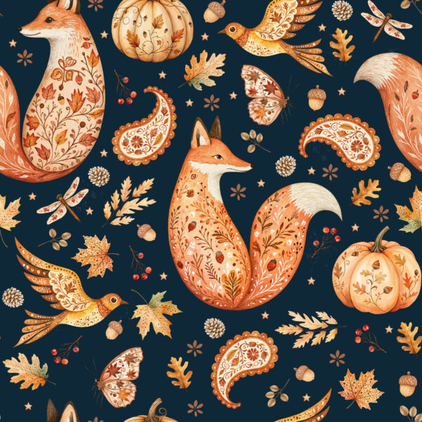 Floral Foxes