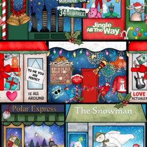 Christmas Shops 2 - Indymoon Illustrations