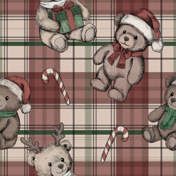 Preorder Red Tartan Bear