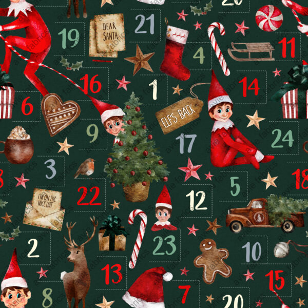 Preorder Elf Advent Green