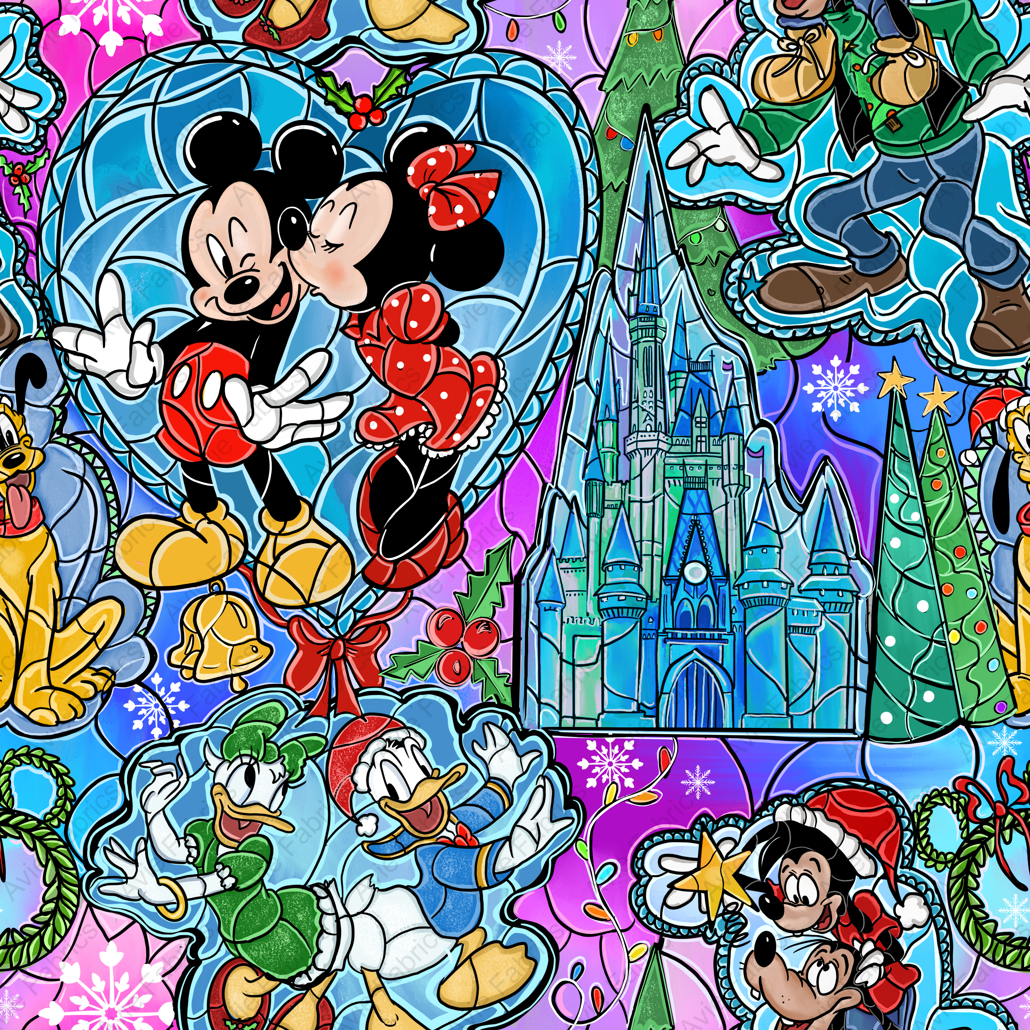 Christmas on Main Street - By Inspired Illustrations