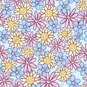 Spring Floral Blue