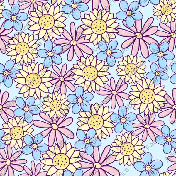 Spring Floral Blue