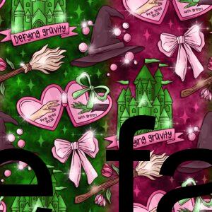 Green-castle-pink-green