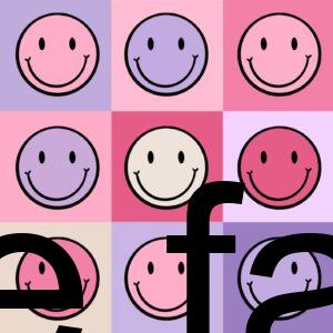 Preorder Faces Patchwork Pink