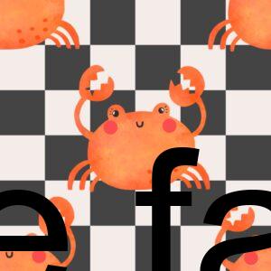 Preorder Black Check Crabs