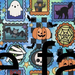 Preorder HALLOWEEN-STAMPs blue IM