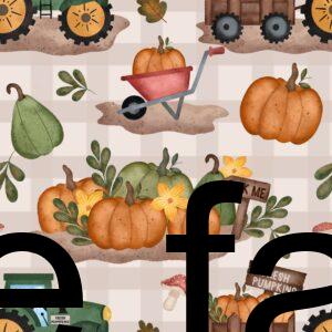 Preorder autumn-pumpkin-patch-gingham