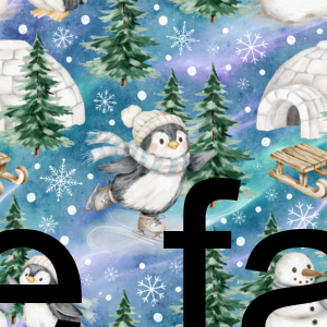 Preorder Penguin Skating Party Aurora