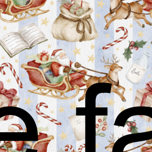 Preorder Santas Sleigh Blue Stripe