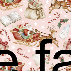 Preorder Santas Sleigh Pink Stars