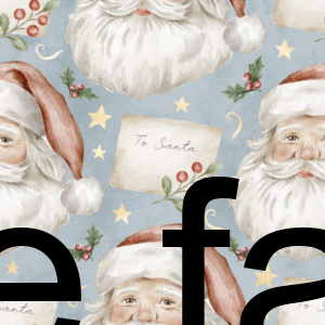 Preorder Santa Head Blue